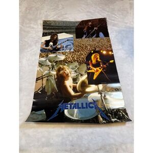 Vintage 1986 Metallica Poster Cliff Burton James Hetfield Funky Enterprises 3064